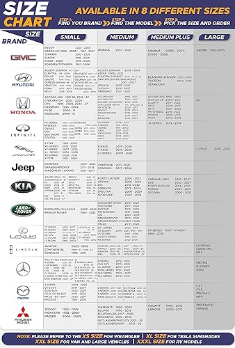 Miniatura 7 de EcoNour Parasol para parabrisas de automóvil (estándar) y parasol para ventana de automóvil para bebé (paquete de 4)  Accesorios interiores de