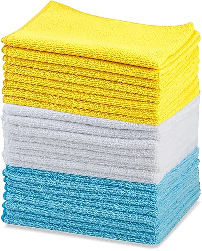 Amazon Basics Mikrofaser Reinigungstuch 24 Stück, 40.5 cm x 30.5