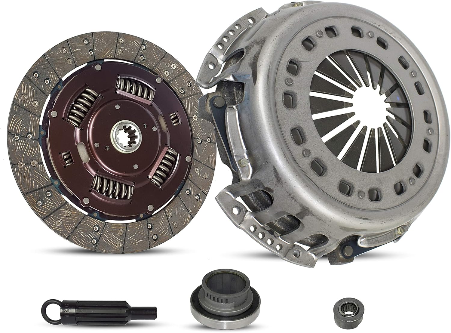 Clutch Kit works with Ford F250 F350 F59 F Super Duty Base XL Lariat XLT Eddie Special 1994-1997 7.3L V8 Diesel Ohv Turbocharged Naturally Aspirated (Only Solid Flywheel)