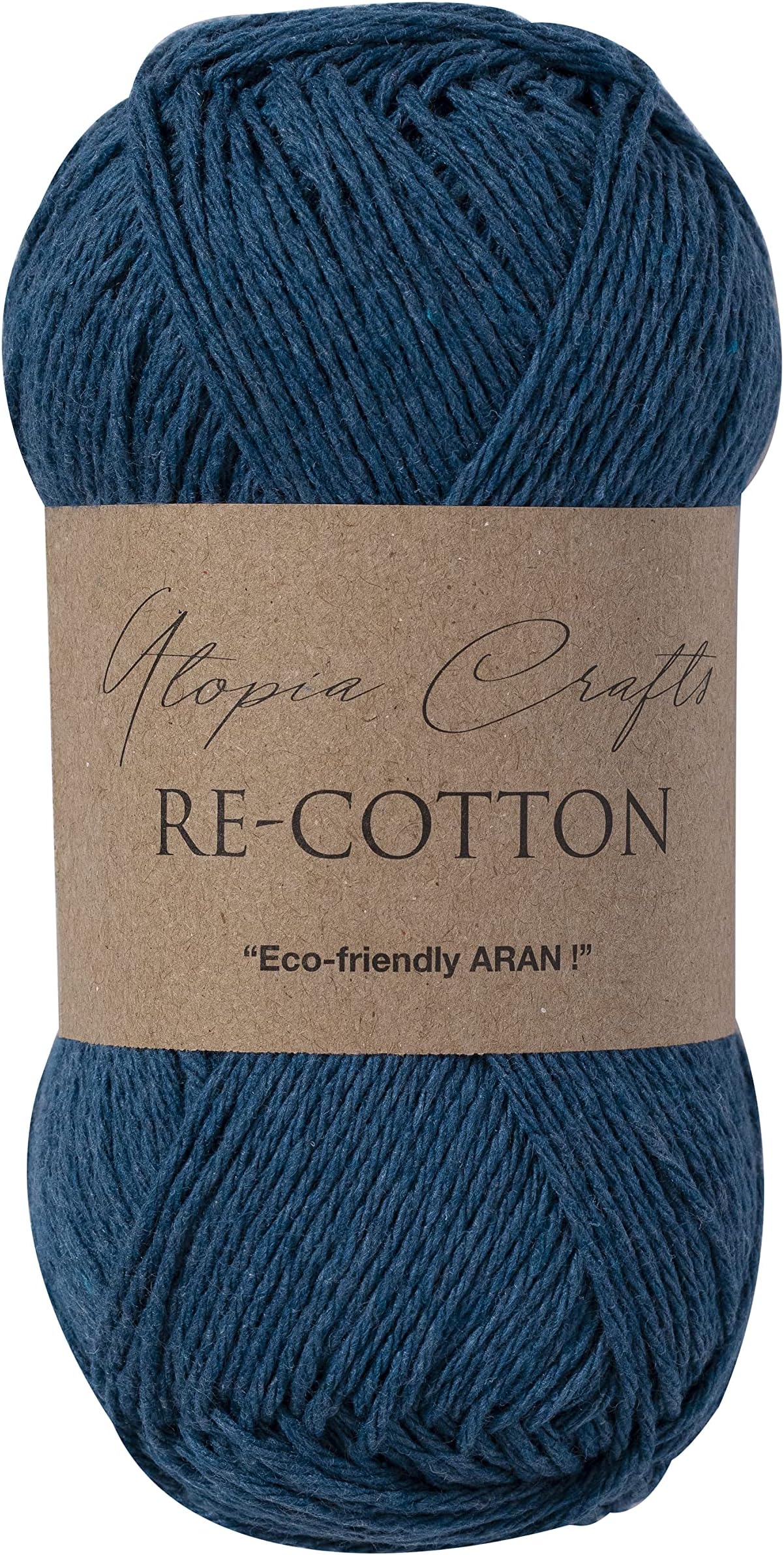 Utopia Crafts Re-Cotton Knitting Yarn, 100g (Blue Whale)