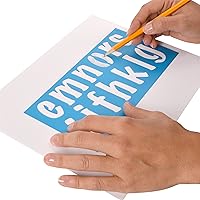 Vista 4 de Westcott LetterCraft - Plantilla de marcador, caracteres de 2 pulgadas (15836)