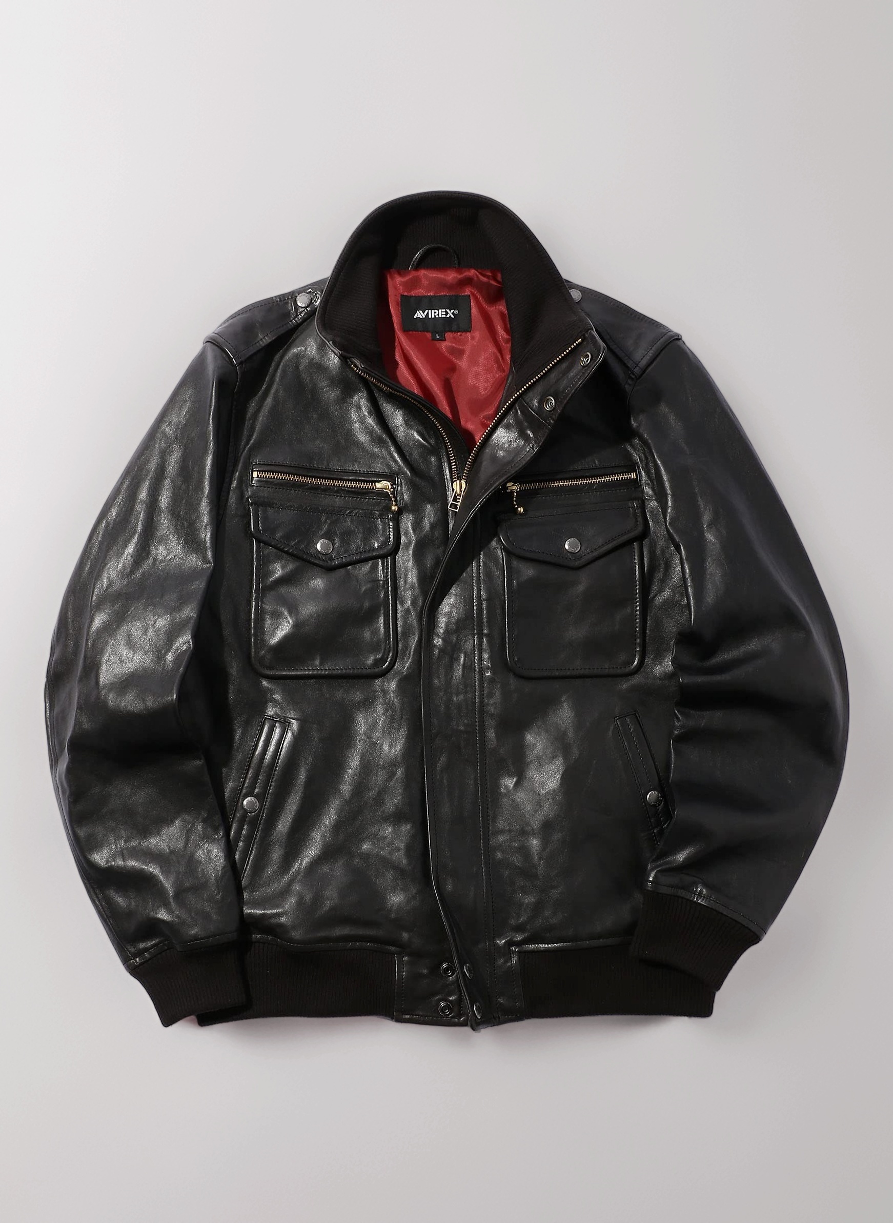 Amazon | [Avirex] [アヴィレックス] レザージャケット MID ZONE
