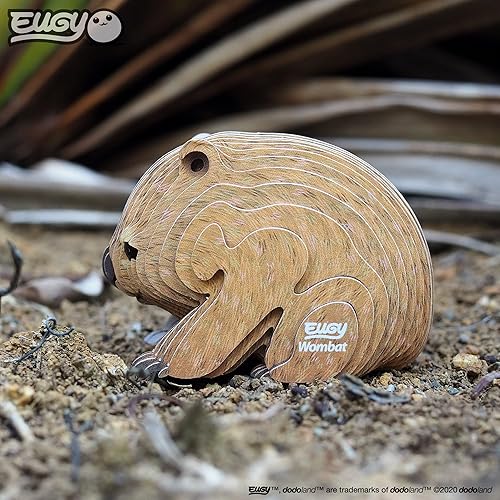 Miniatura 8 de EUGY Wombat - Rompecabezas 3D de 36 piezas, ecológico, juguetes educativos para niños, niñas y niños a partir de 6 años