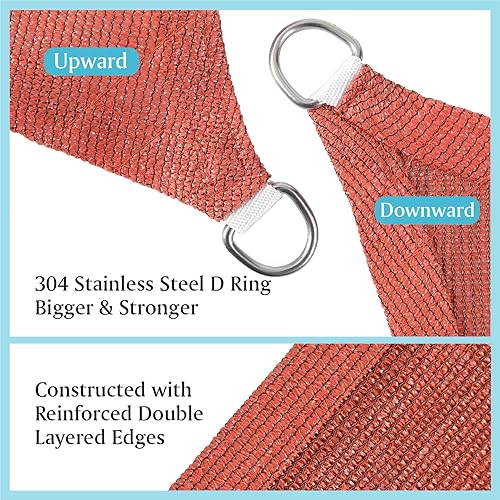 Miniatura 2 de Phi Villa - Toldo de triángulo para patio, jardín, patio trasero, pérgola, Verde oscuro