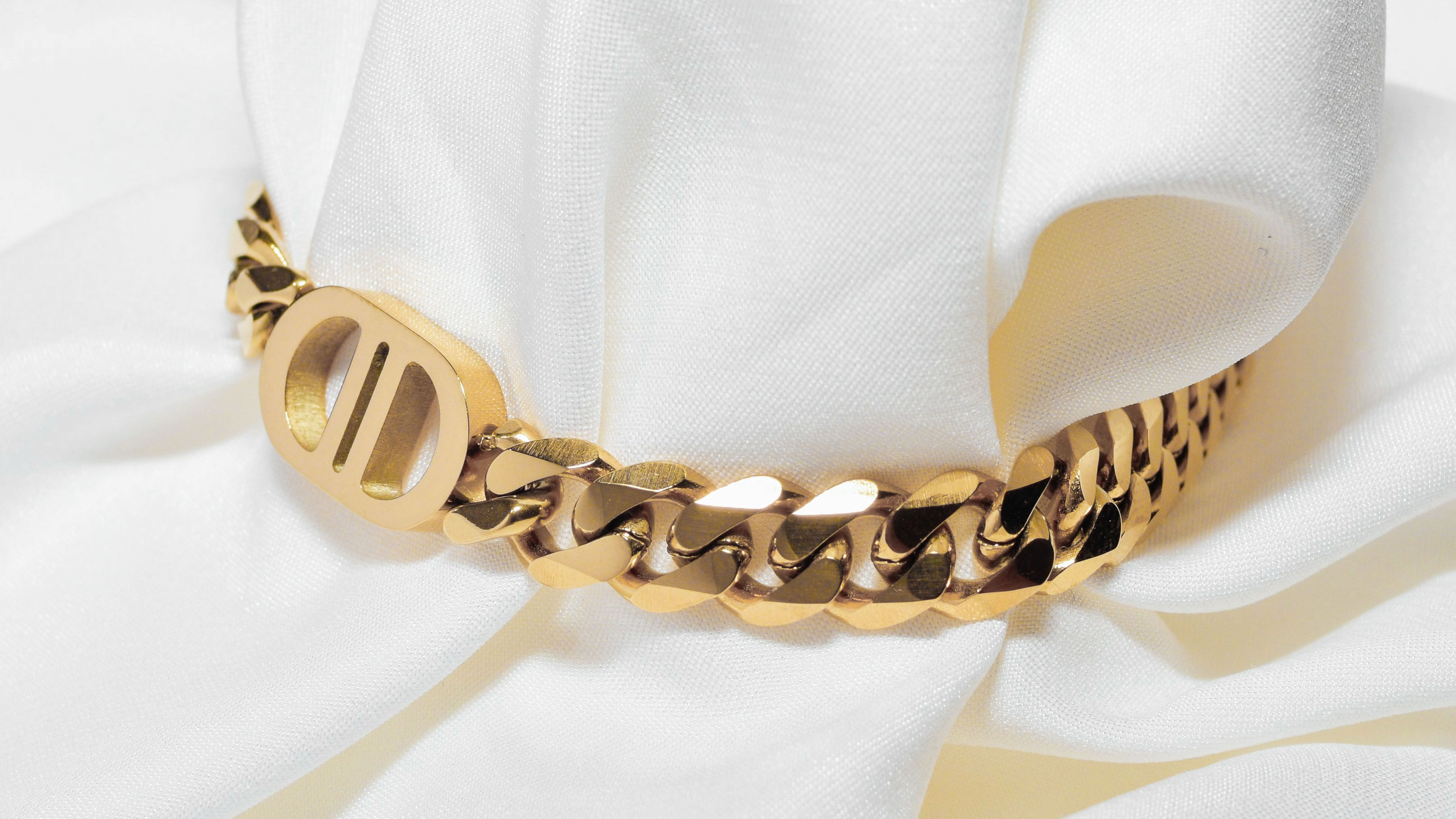 Amazon.com: Womens 18K Real Gold Plated Initial Bracelet with 