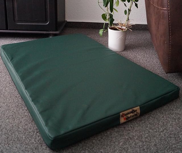 Colchón para perros, cama para perros, piel sintética, manufactura de camas para perros, espuma de 5 cm
