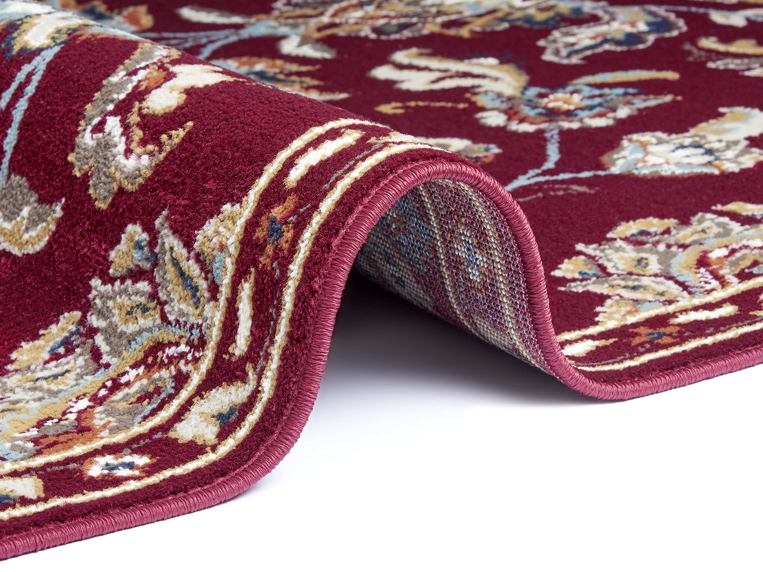Perzisch tapijt loper - hal - gang Oosters kleed wol Bokhara klassiek vintage 160x85 cm – rood met groen - Lopers tapijten