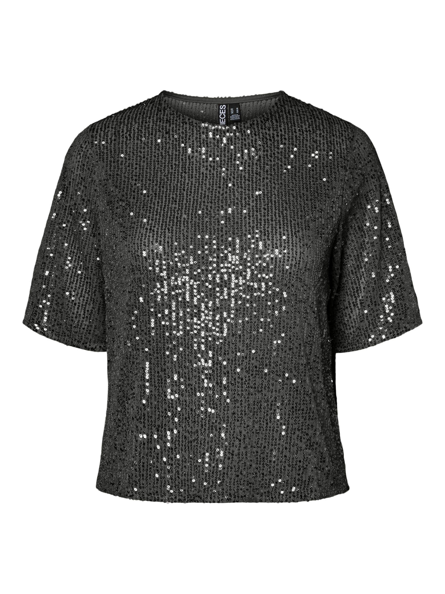 PIECES Female T-Shirt, Black, XS