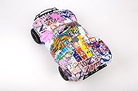 Vista 3 de Reemplazo de estilo de cerdo rosa con graffiti de cuerpo personalizado compatible para automóvil o camión RC escala 1/10 (camión no incluido)