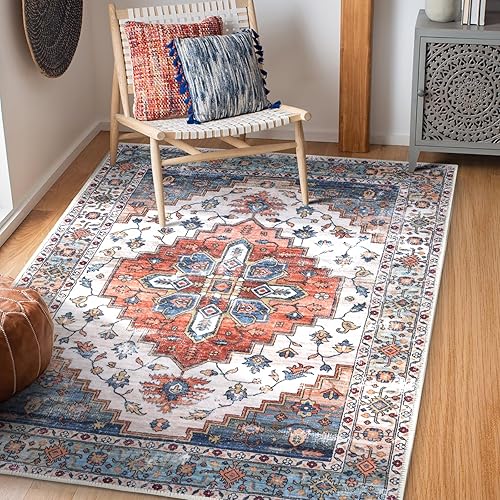 Miniatura 45 de COMSLE Alfombra Runner Bohemia, 2' x 7' Alfombras Lavables para Pasillo de Lana Sintética Pequeña Alfombra de Área de Cocina Alfombra Decorativa