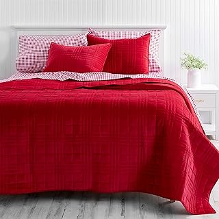 Martha Stewart Juego de colchas, Color Rojo