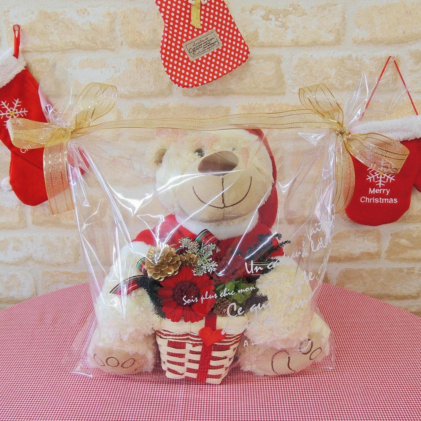 ご予定済み✦2点セット✦くまちゃんサンタのクリスマス…ブリザーブド