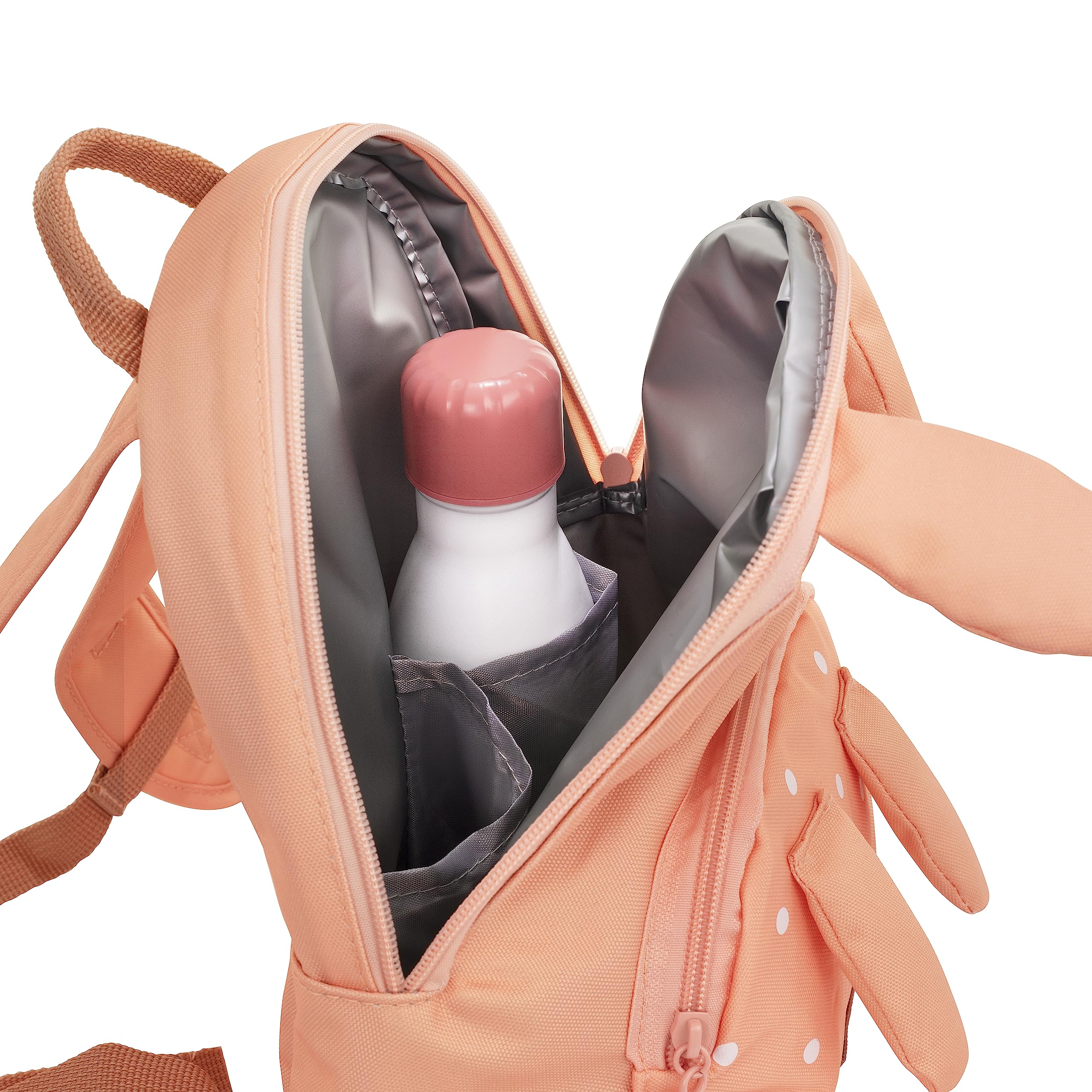 Miniland Ecothermibag Kid Frog. Sac à dos isotherme pour enfants pour crèche, excursions et collations en textile recyclé.
