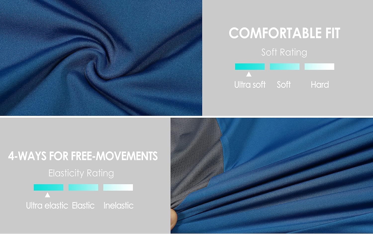 Little Donkey Andy Men's Breathable Cycling Vests Reflective Sleeveless Jackets for Running Golf with 4 Rear Pockets: Clothing