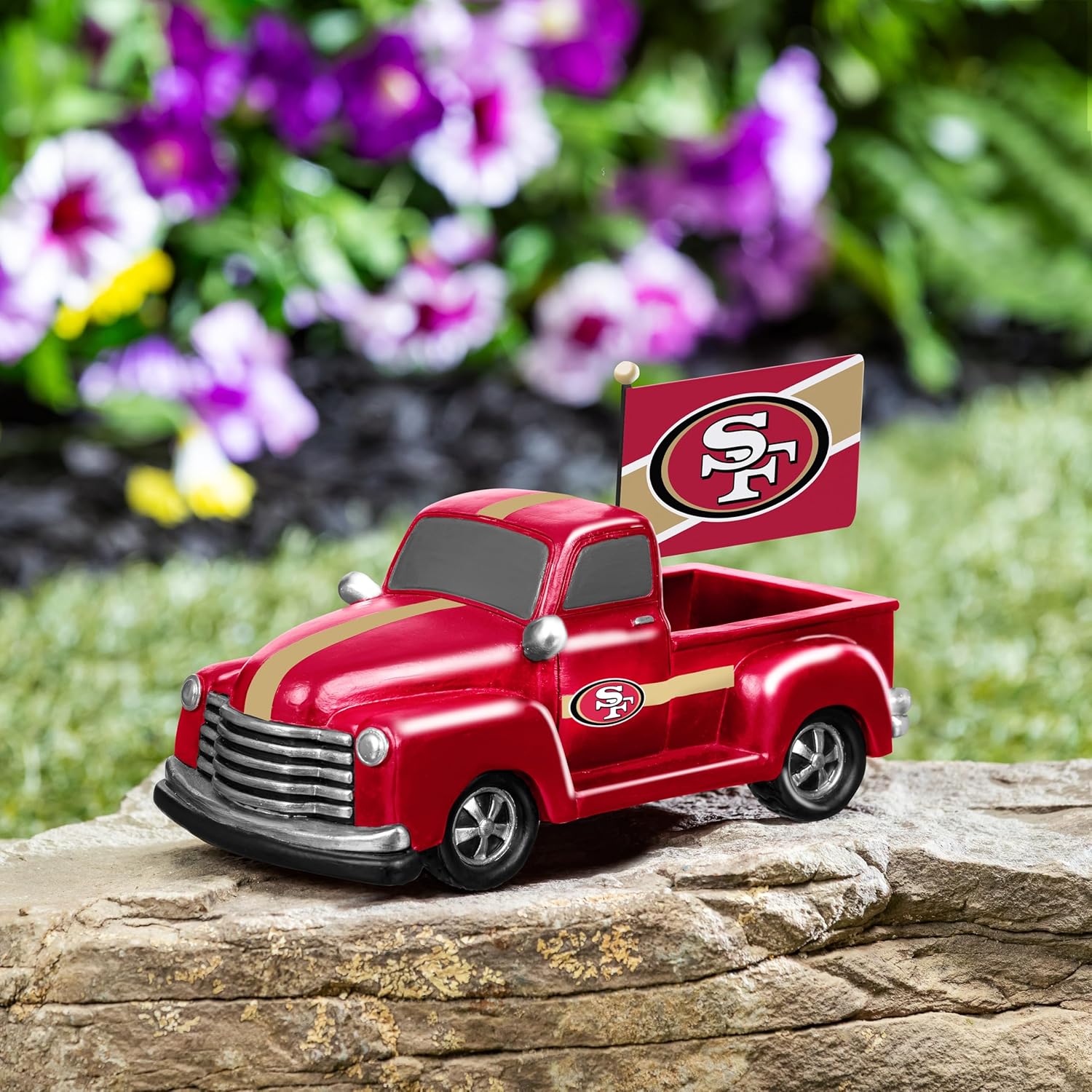 NFL Rally Truck Statue, Outdoor Garden or Indoor Fan Décor, Sports Fan Collectible Figurine