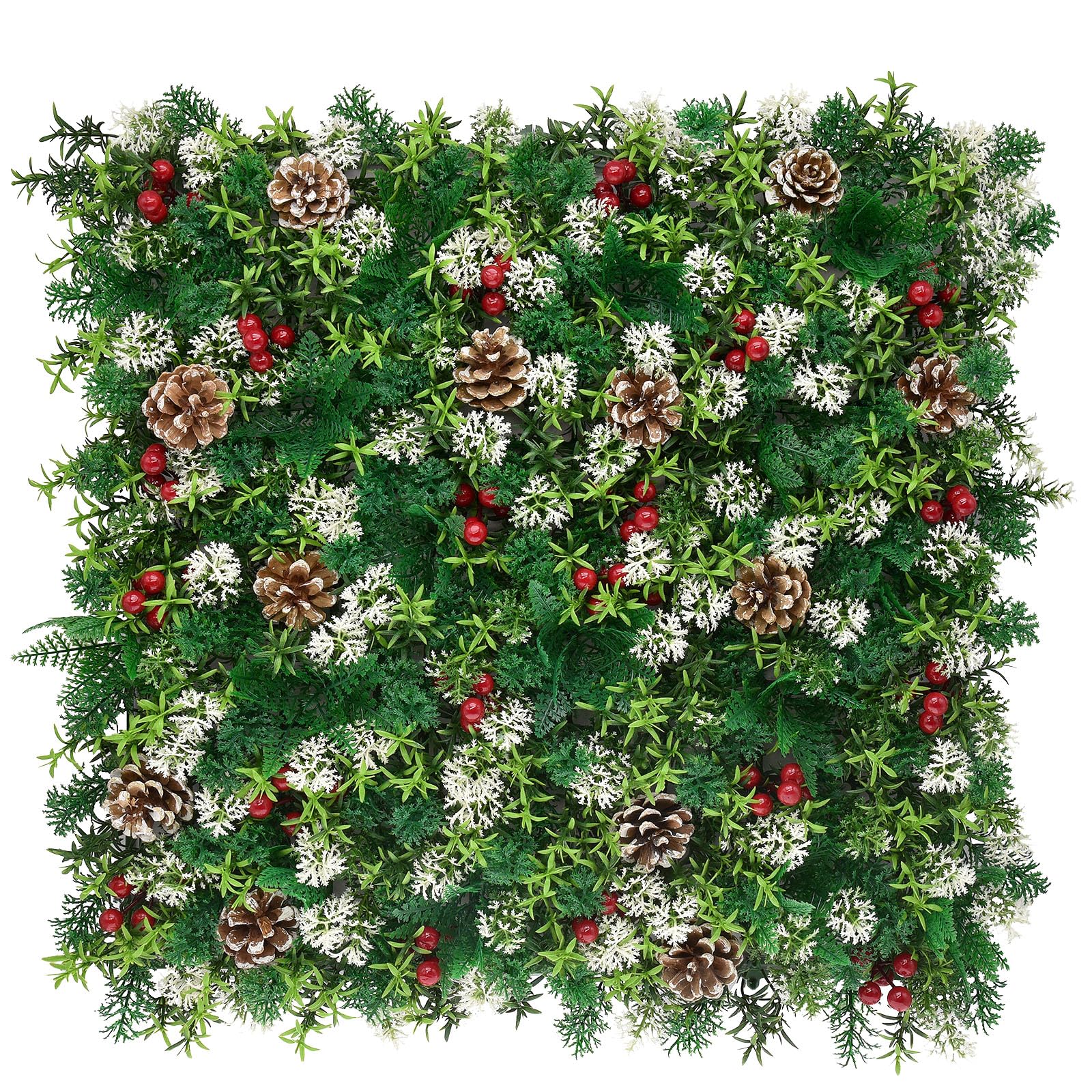 KARAT Pflanzenwand - Kunstpflanzen zur Wandmontage - 50 x 50 cm - Wandgarten - Künstliche Pflanzen Deko für Wand, Balkon & Garten