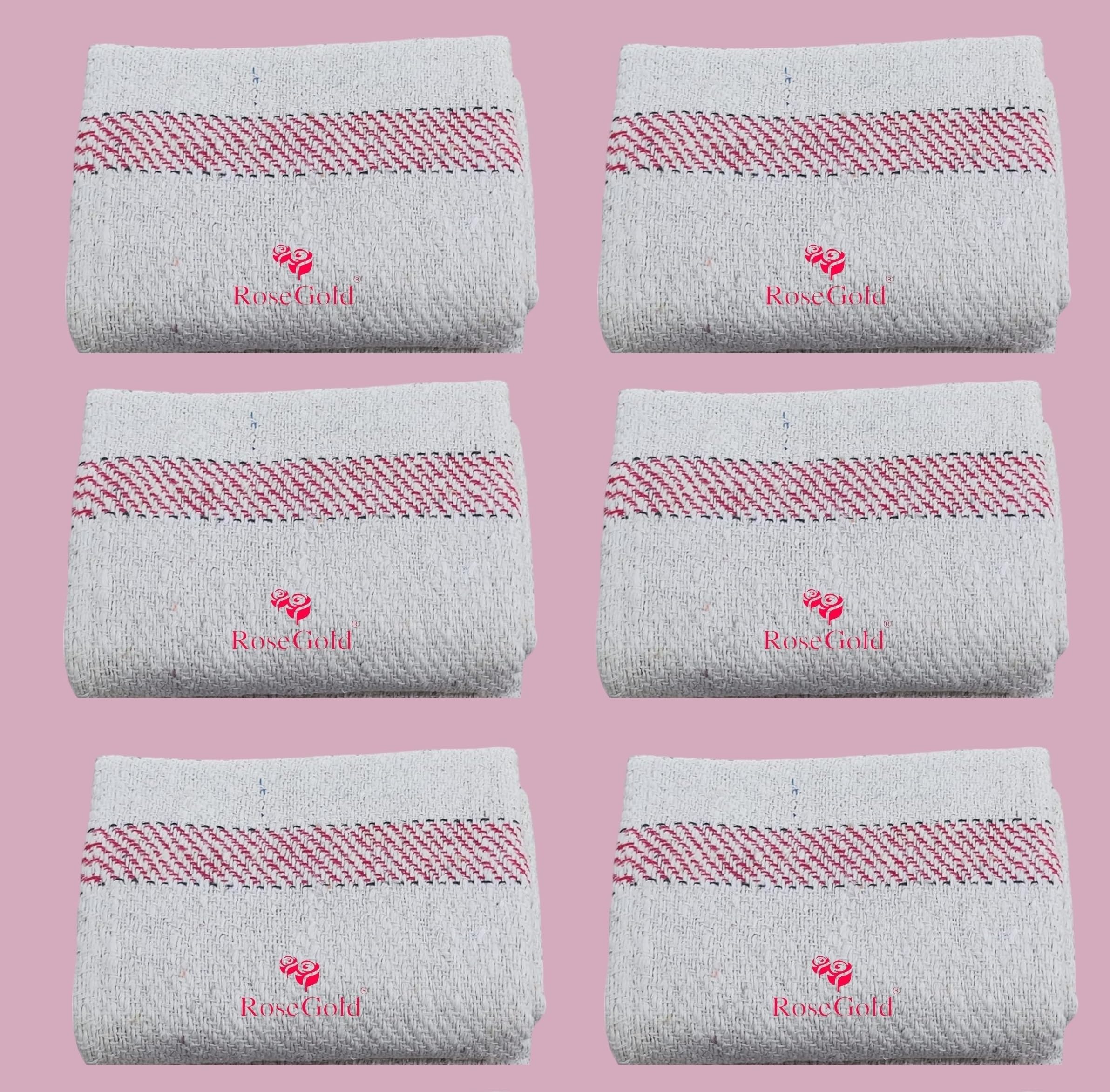 Rose Gold Cotton Floor Cleaning Cloth/Floor Duster/Pocha, 600 GSM (Off White, Large Size, 30x30 inch) (06)