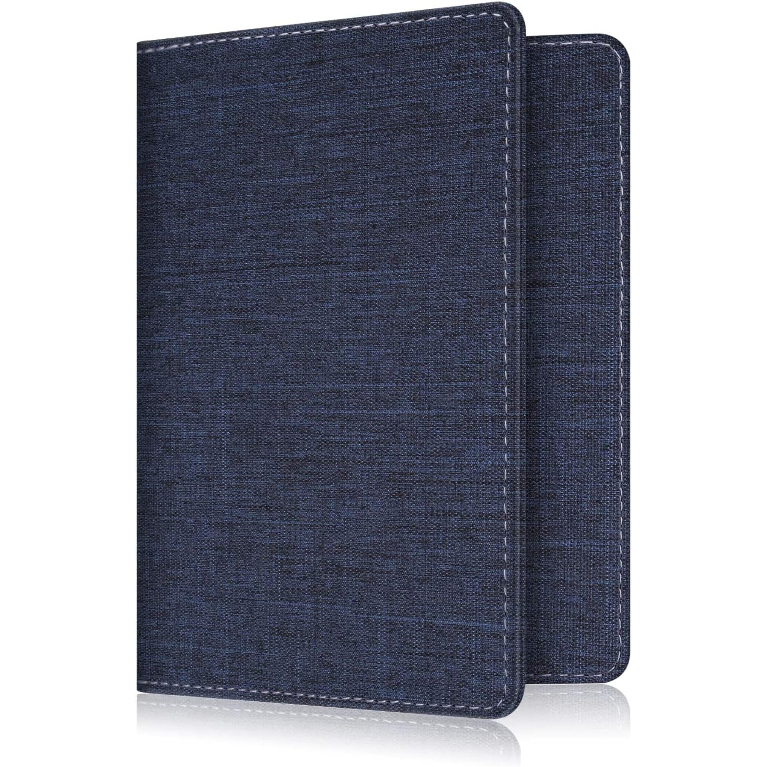 Passport Holder Cover Wallet Case Travel Essentials International Travel Must Haves Travel Wallet Vacation Travel Accessories for Men Women, Blue | PH-03-image-24