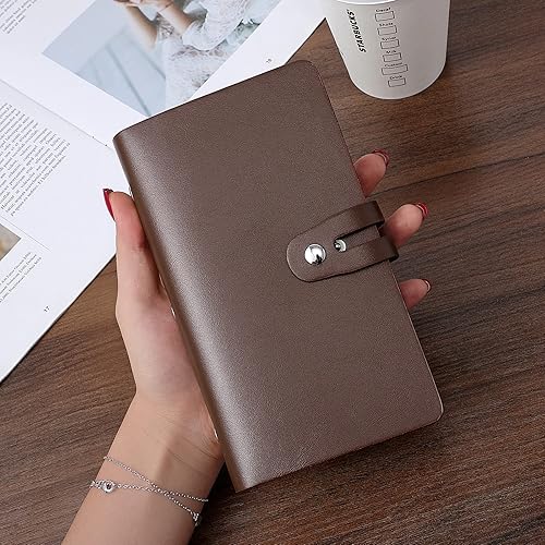 Miniatura 5 de Organizador de tarjetas de visita de cuero, soporte para tarjetas de crédito con bloqueo RFID, soporte profesional para tarjetas de visita y libro