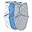 SwaddleMe by Ingenuity Original Swaddle, 100% Cotton, Improves Sleep & Calms Startle Reflex, 0-3 Months, 3-Pack - Dino Time