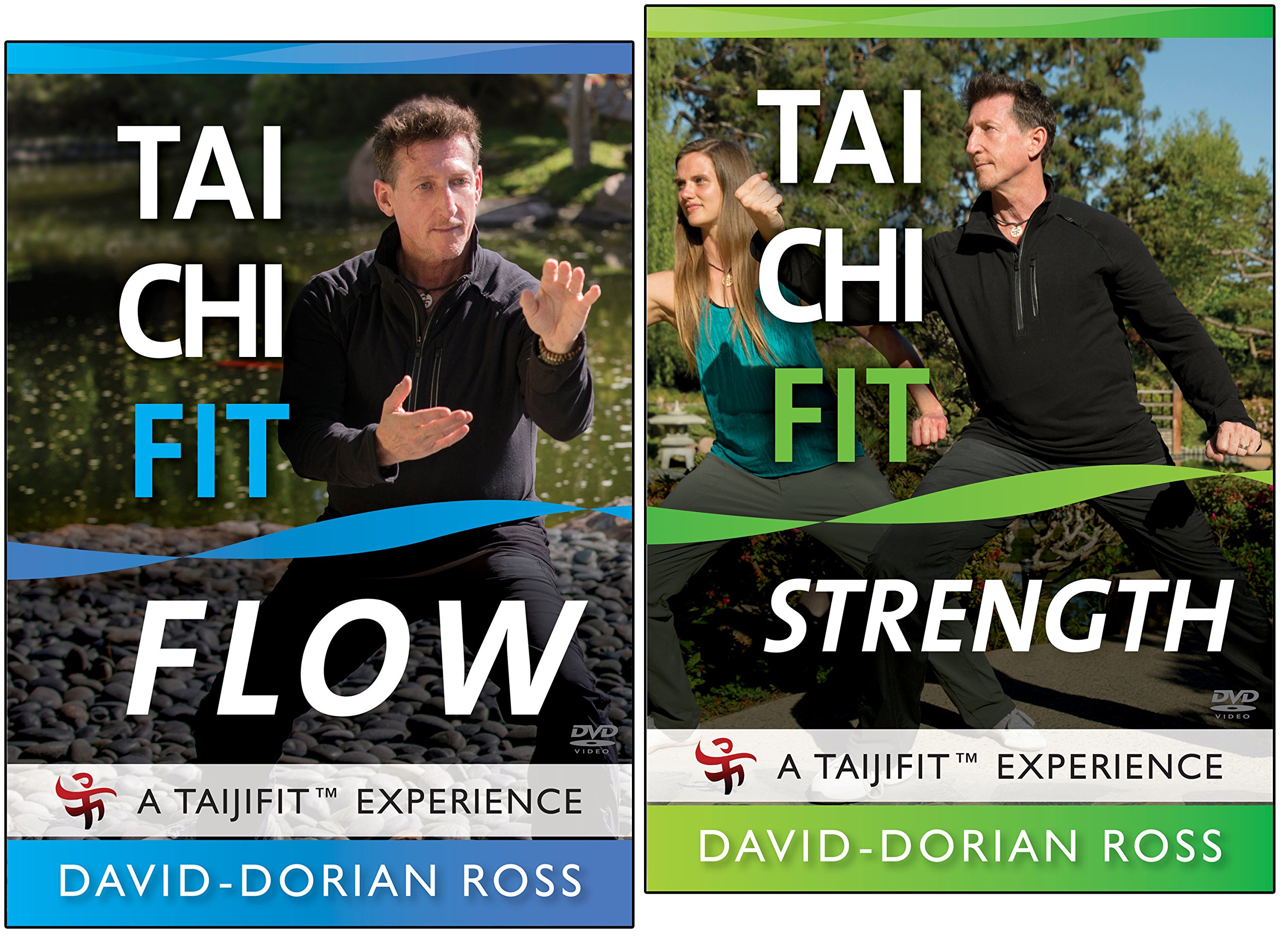 Bundle: Tai Chi Fit 2-DVD set - Flow/Strength with David-Dorian Ross Perfect Tai Chi DVD for beginners, seniors, health and healing. Improve balance, feel stronger, learn tai chi.