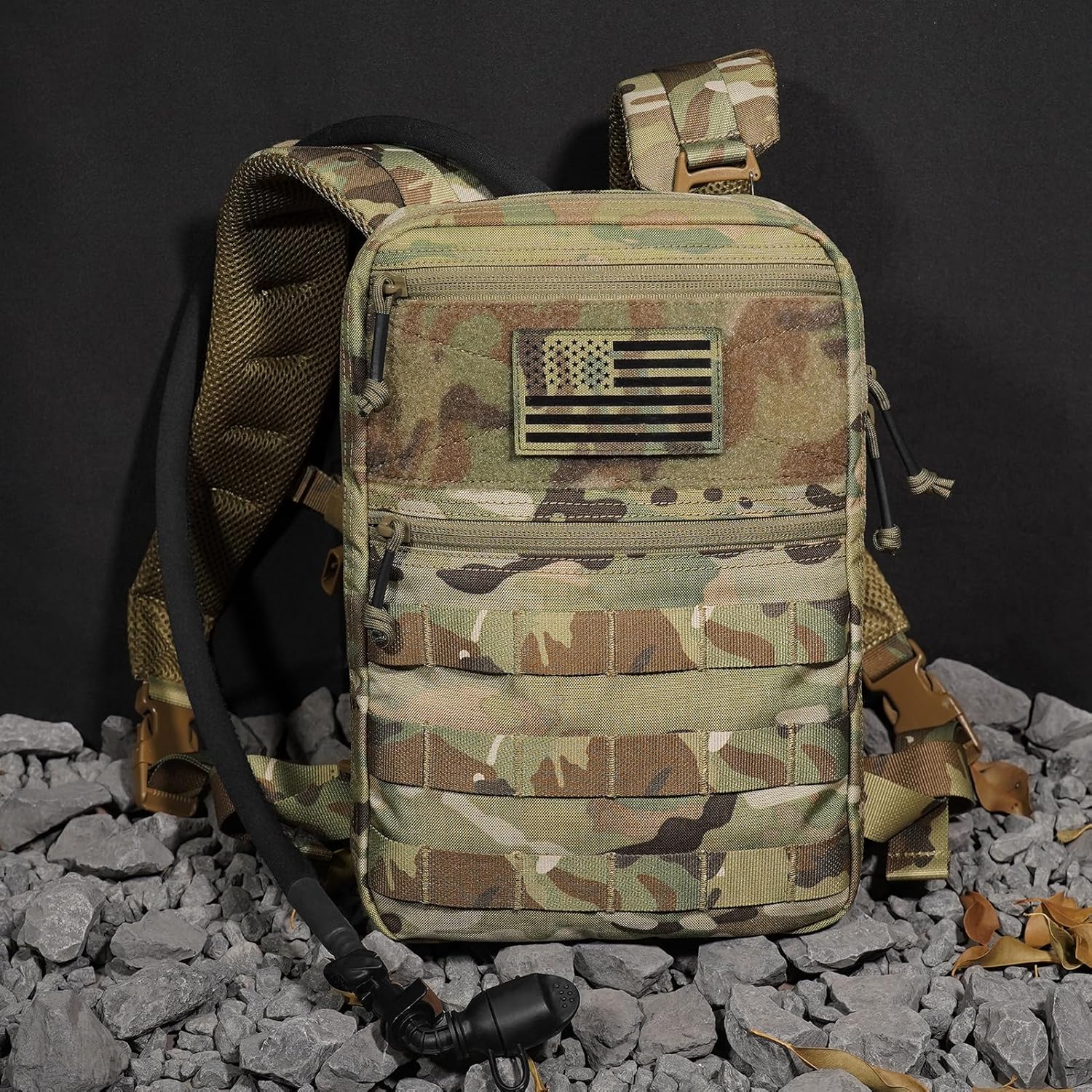 PETAC GEAR Tactical Molle Hydration Pack for 1.5L - Lightweight Water Reservoir Bag for Molle Vest Backpack, for Hiking, Hunting