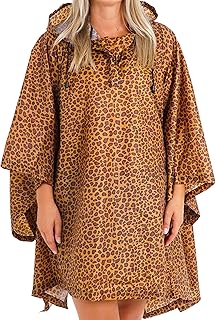 Vibe Regenponcho Wiederverwendbar für Damen Herren Regenjacke Regenbekleidung