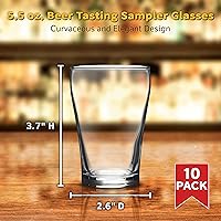 Vista 5 de DISCOUNT PROMOS Juego de 10 vasos de chupito de 5.5 onzas, paquete a granel, ideal para bodas, fiestas, cumpleaños, eventos, transparentes