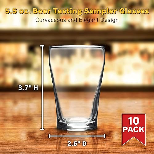 Miniatura 5 de DISCOUNT PROMOS Juego de 10 vasos de chupito de 5.5 onzas, paquete a granel, ideal para bodas, fiestas, cumpleaños, eventos, transparentes