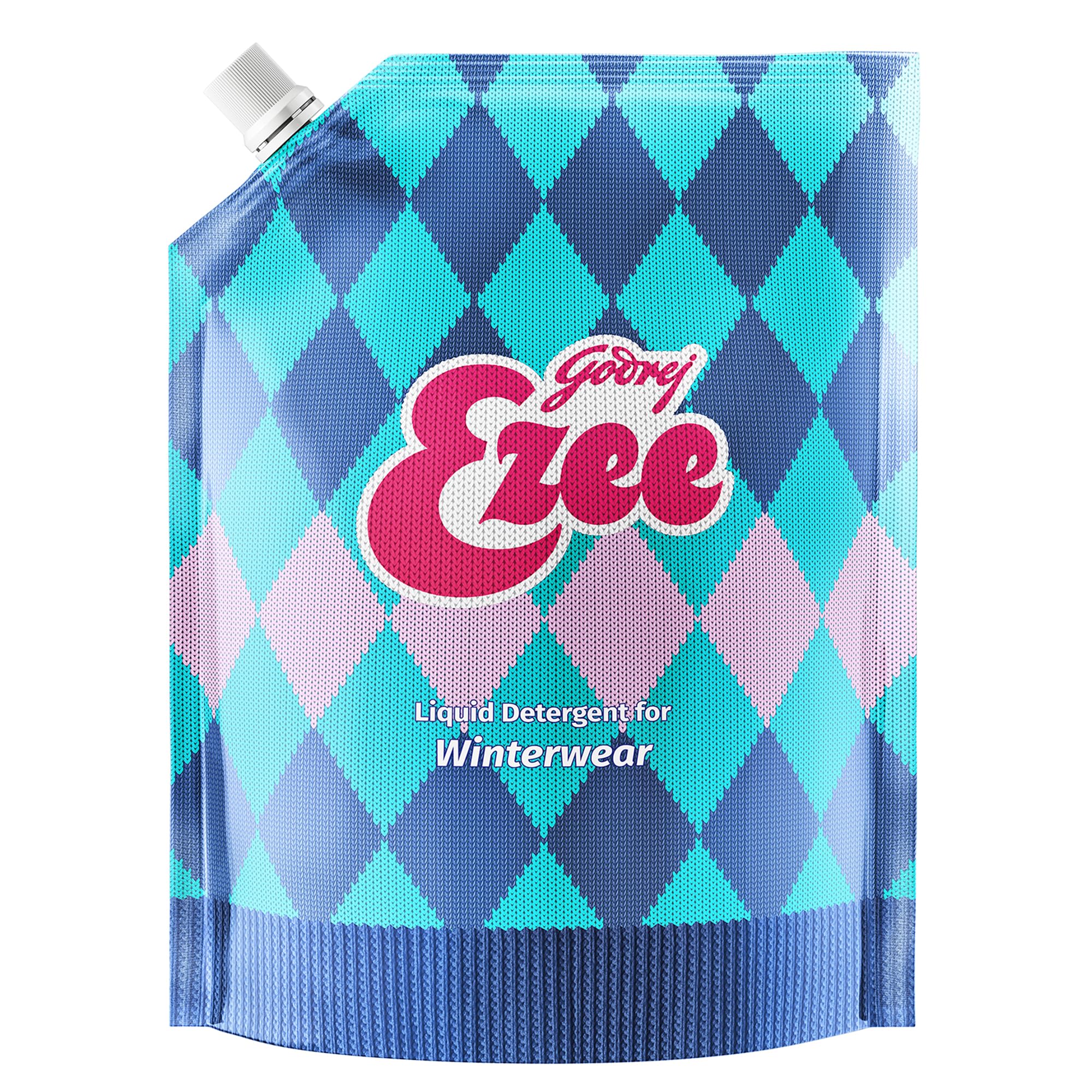 Godrej Ezee Liquid Detergent 2 kg Pouch for Winter-wear, Added Conditioner, No Soda Formula, Woolmark Certified