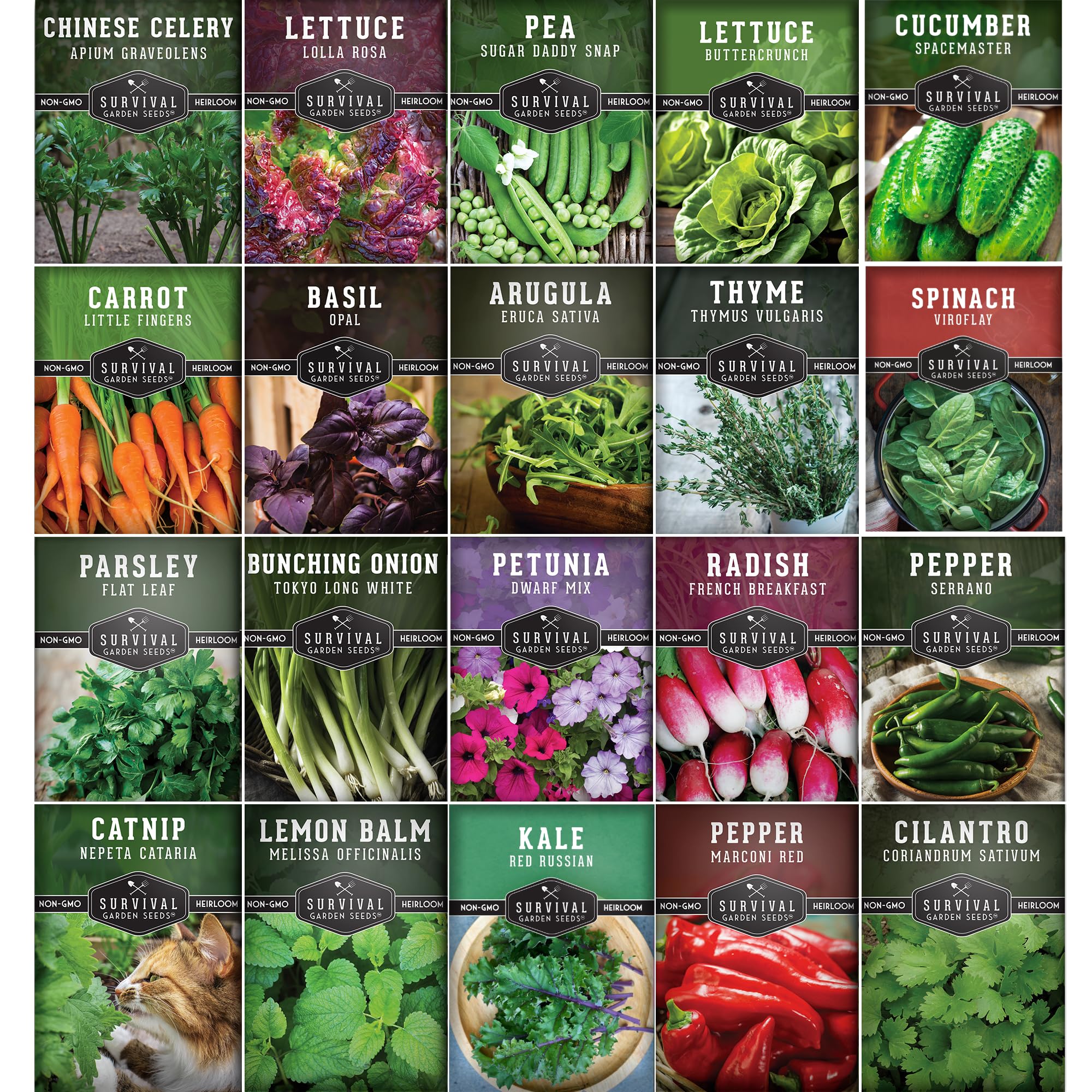 Survival Garden Seeds Apartment Kit