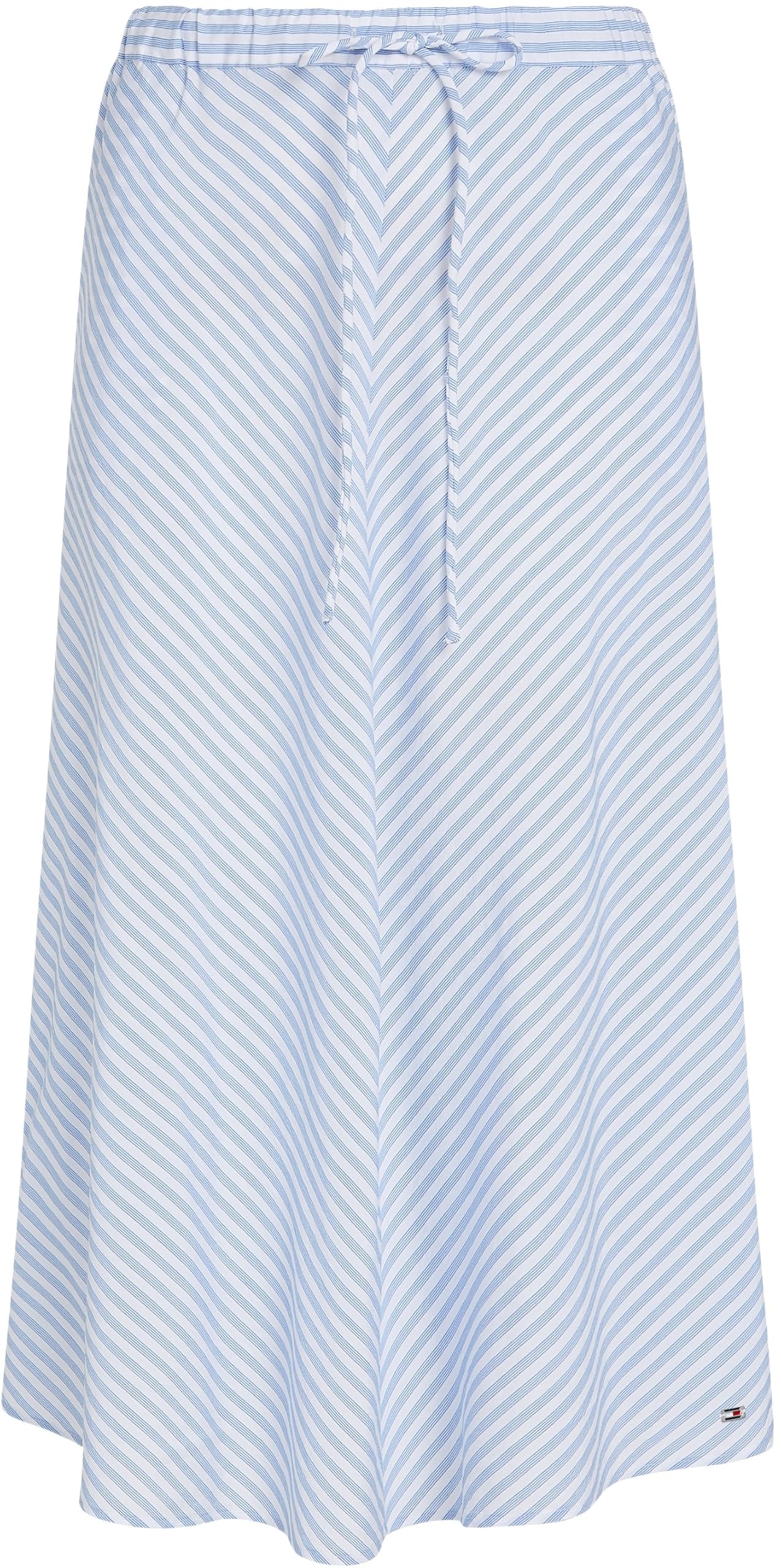Tommy Hilfiger Falda Mujer Crinkle Viscose Mix Midi