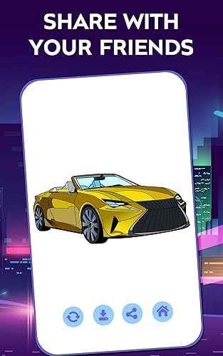Japanese Luxury Cars Coloring Book