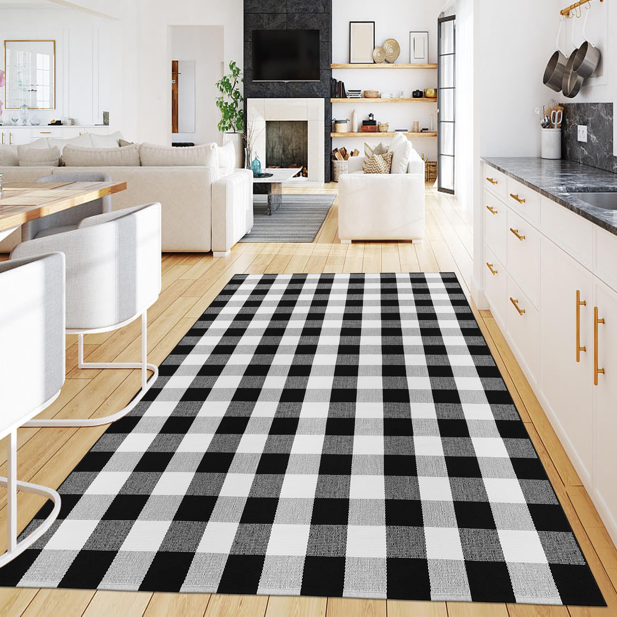 Tapis d'extérieur en coton fait main pour recréer l'esprit chaleureux des maisons de campagne