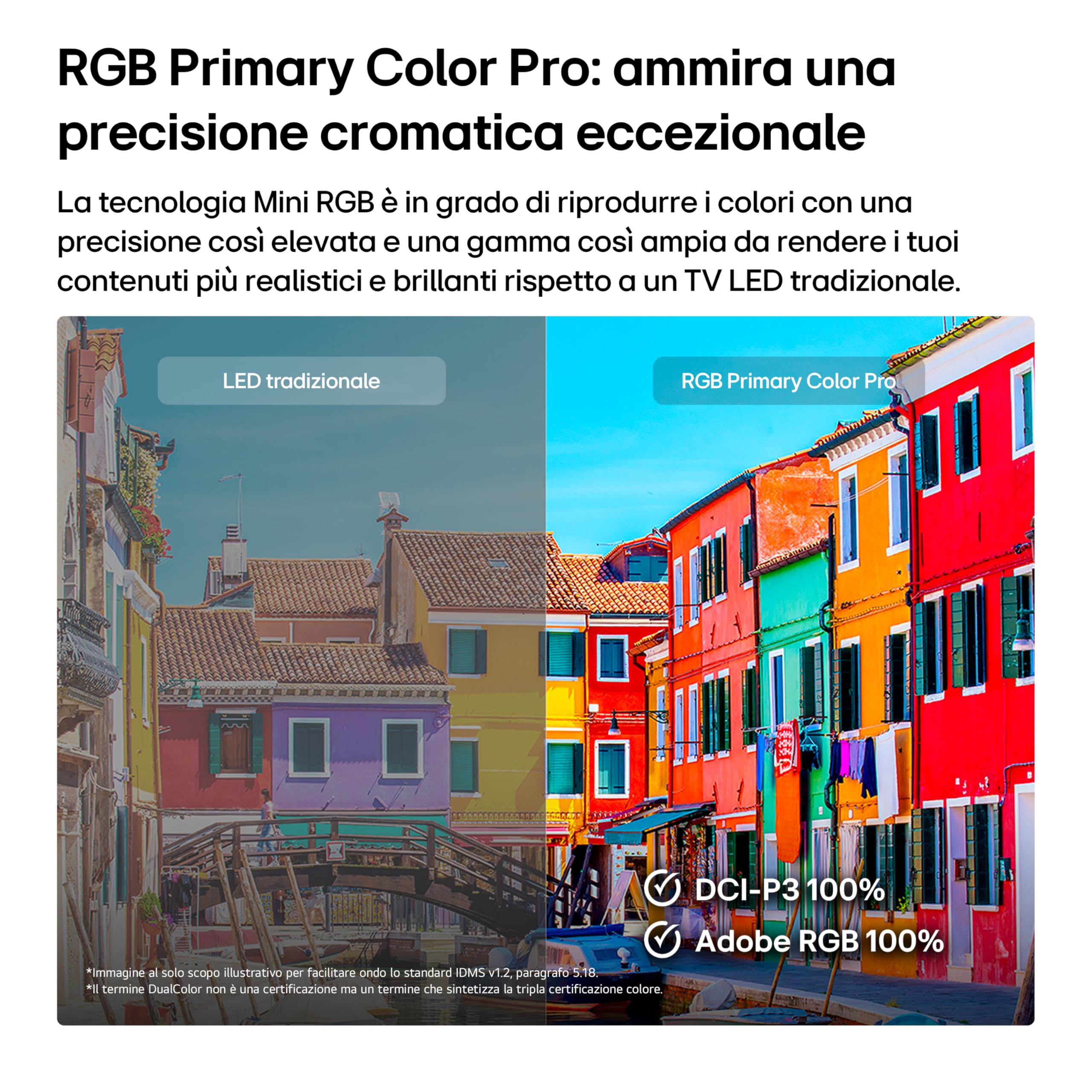 LG Mini RGB 55 pollici Serie MRGB87 55MRGB87B6B, Smart TV 4K, RGB Primary Color Pro, DualColor 100% DCI-P3/Adobe RGB, Dolby Vision & Atmos, webOS con Gemini e Copilot, Motion Booster 288, TV 2026