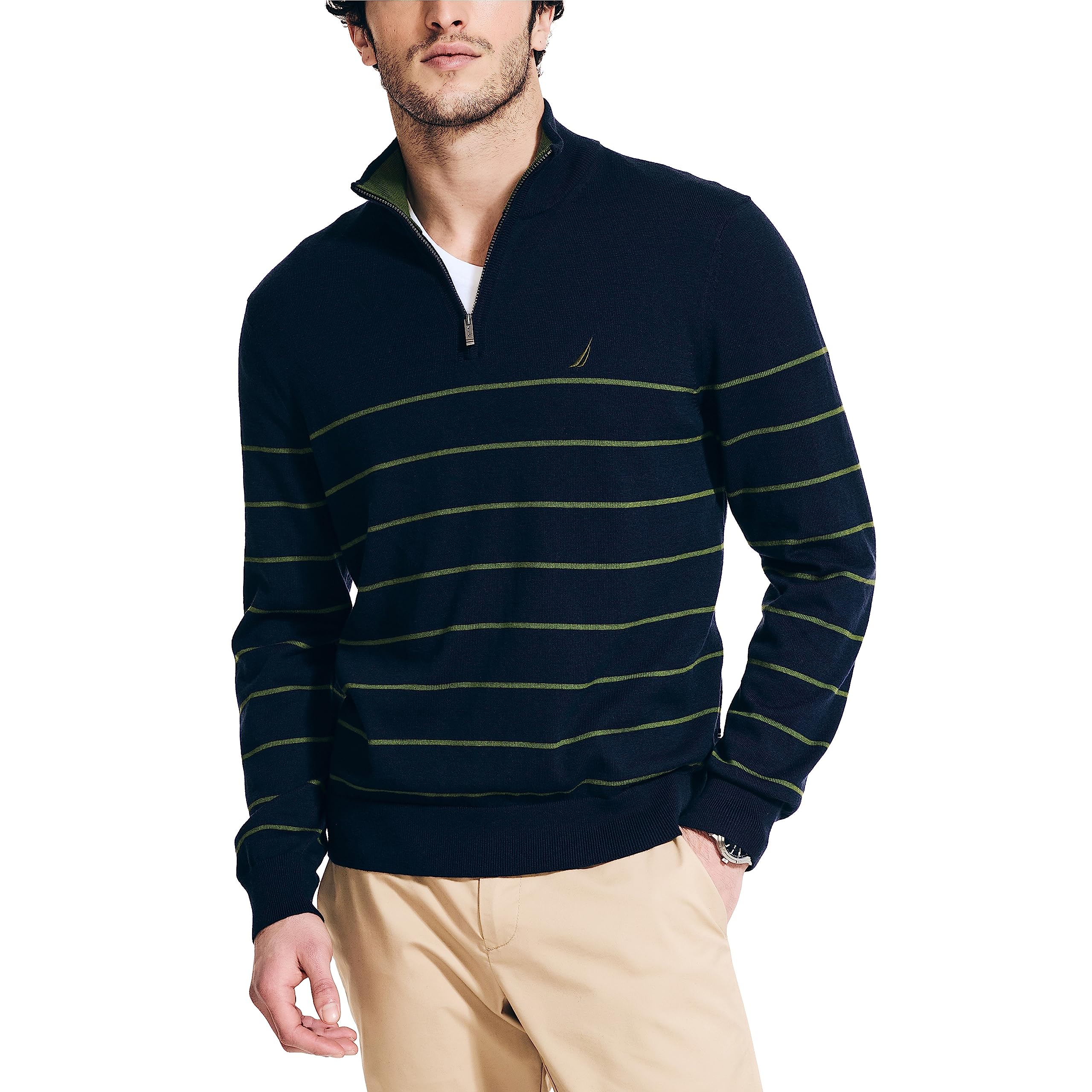 Nautica Men's Quarter-Zip Sweater