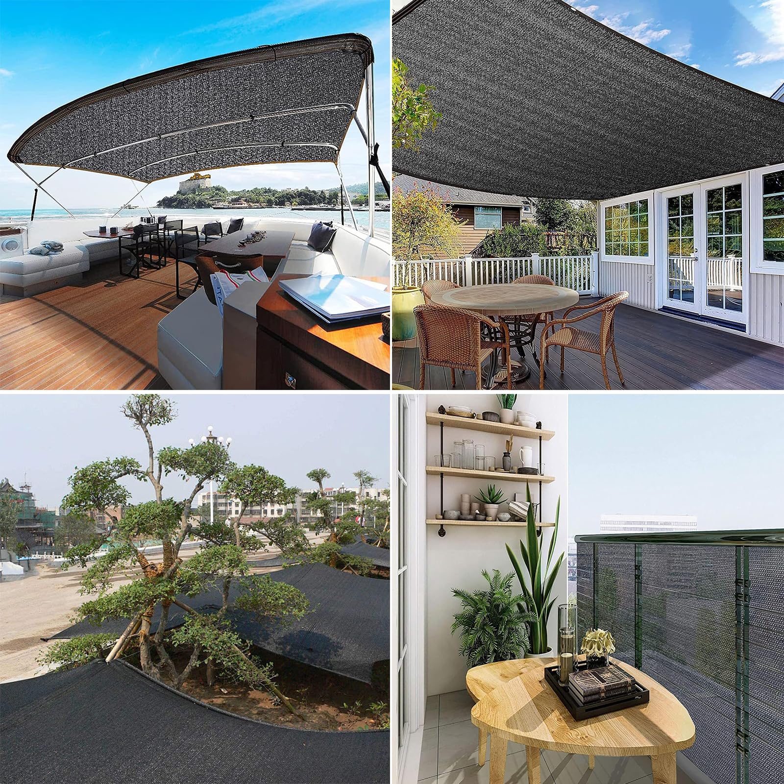 Red De Sombra 90% Tela De Sombra, Vela De Sombra Invernadero Rectangular, Malla Sombreadora Anti-UV, Malla De Ocultacion Jardin, Toldo Vela De Sombra para Terrazas Patio(8-Pin,3x8m)