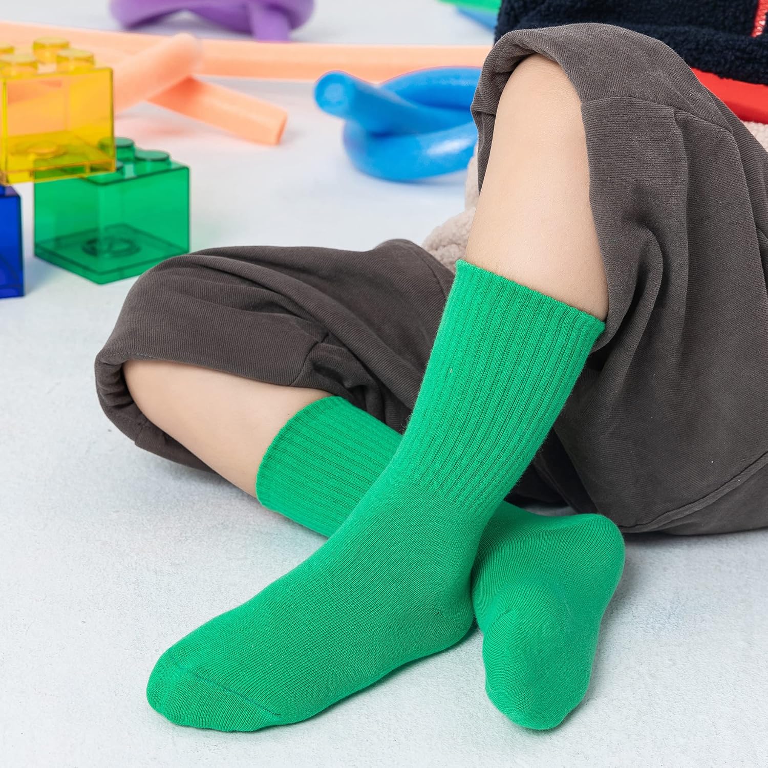 MINI PANDA crew socks for girls 8 pairs of cute socks for girls - Image 3