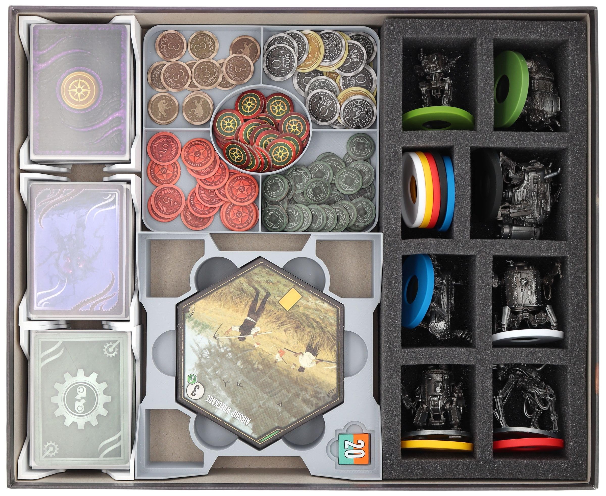 Feldherr Organiseur avec insert en mousse compatible avec Expeditions - Espace pour jeu de base + extension - Rangement pour matériel de jeu, protection pour miniatures