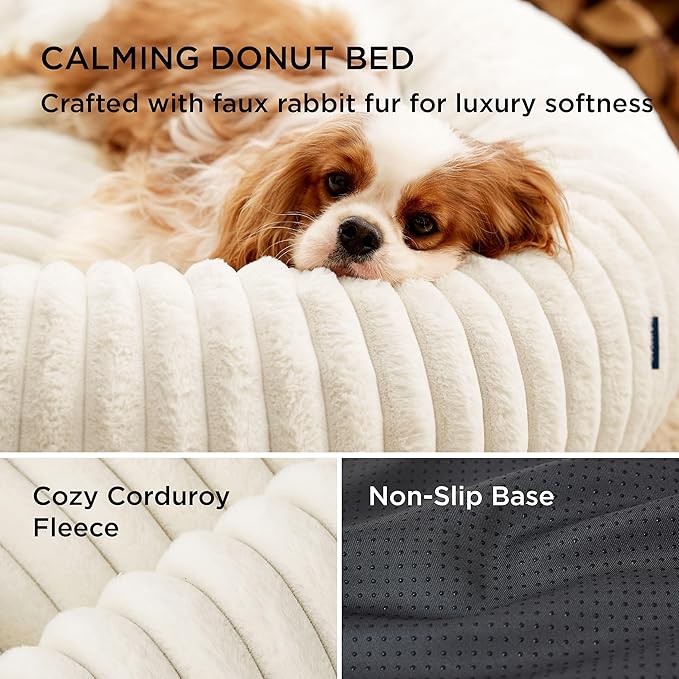 Bedsure Donut Large Dog Bed