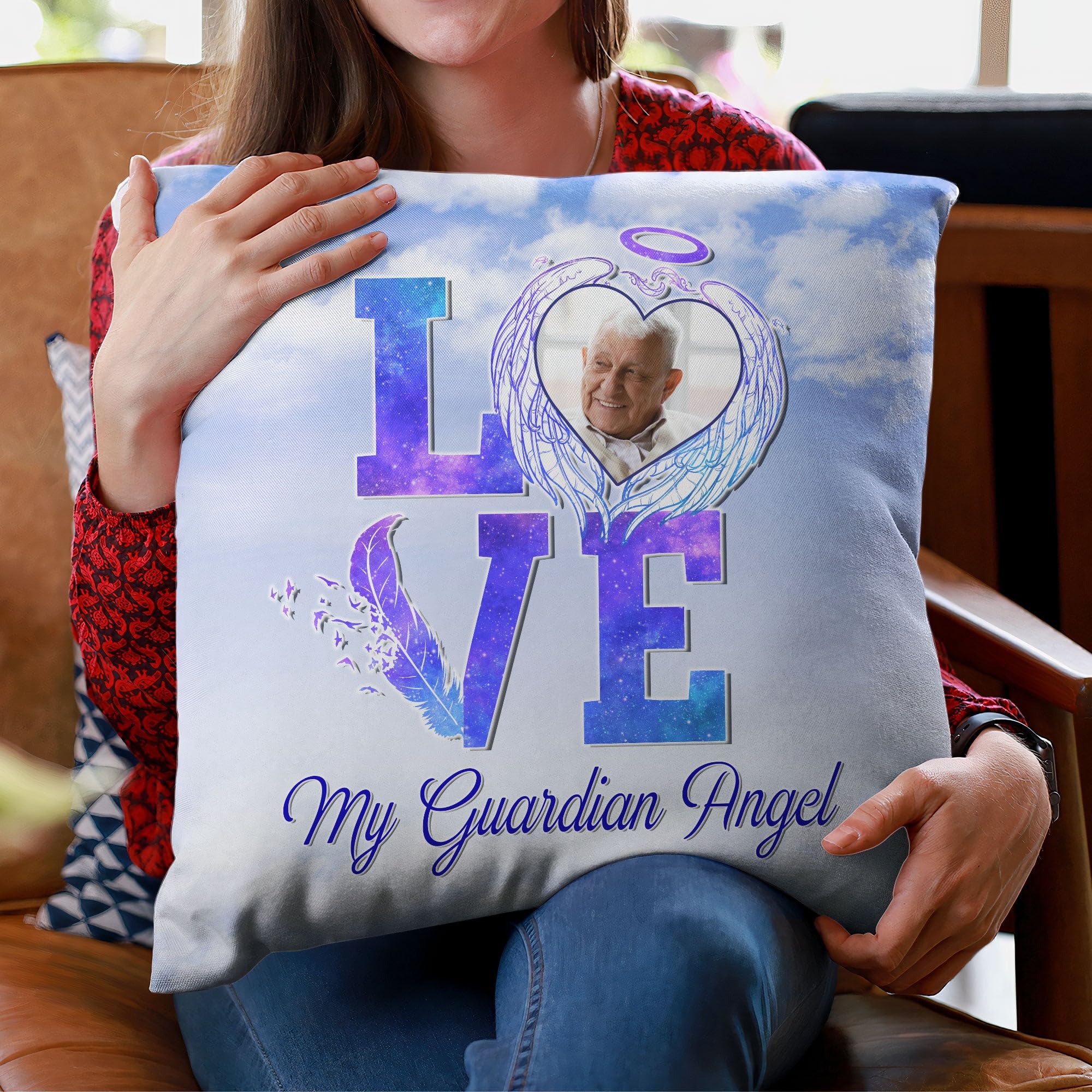 Amazon.com: My Guardian Angel - Personalized Photo Pillow (Insert