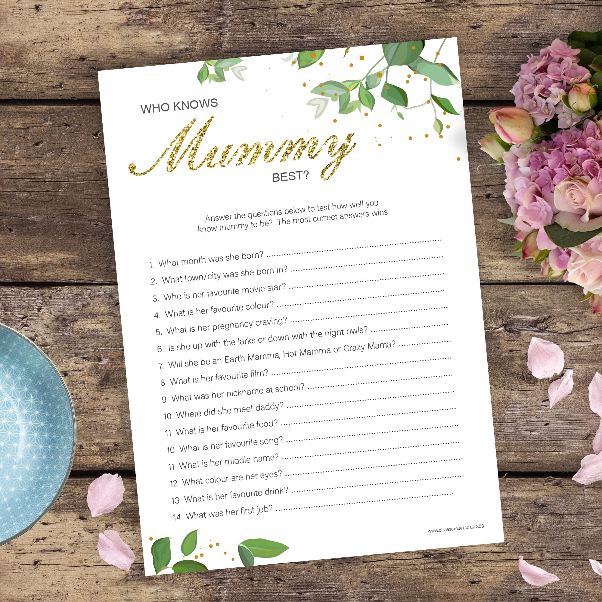 20 x gioco per baby shower con scritta would mummy rather baby-shower, unisex, con 20 biglietti per gli ospiti + 1 biglietto di risposte per l'host, prodotto nel Regno Unito