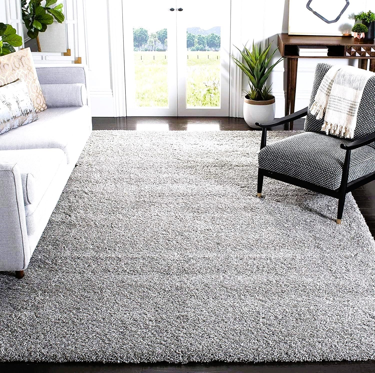 ANAYKA Soft Fluffy Microfiber Carpets for Living Room, Carpet for Bedroom, Rug for Living Room, Rugs for Bedroom, 5X7 Feet Silver, Thickness 5 Cm (B0D28SQGPG) Amazon Price History, Amazon Price Tracker