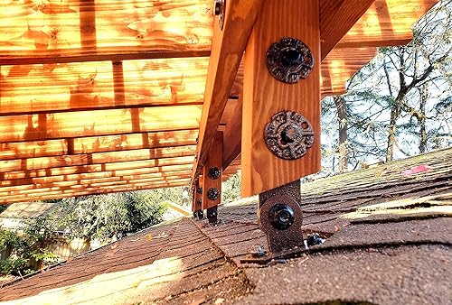 Miniatura 7 de The Official Patio Roof Riser - Soporte de poste - Diseñado y aprobado por código - Fabricado en los Estados Unidos - Herrajes para pérgola