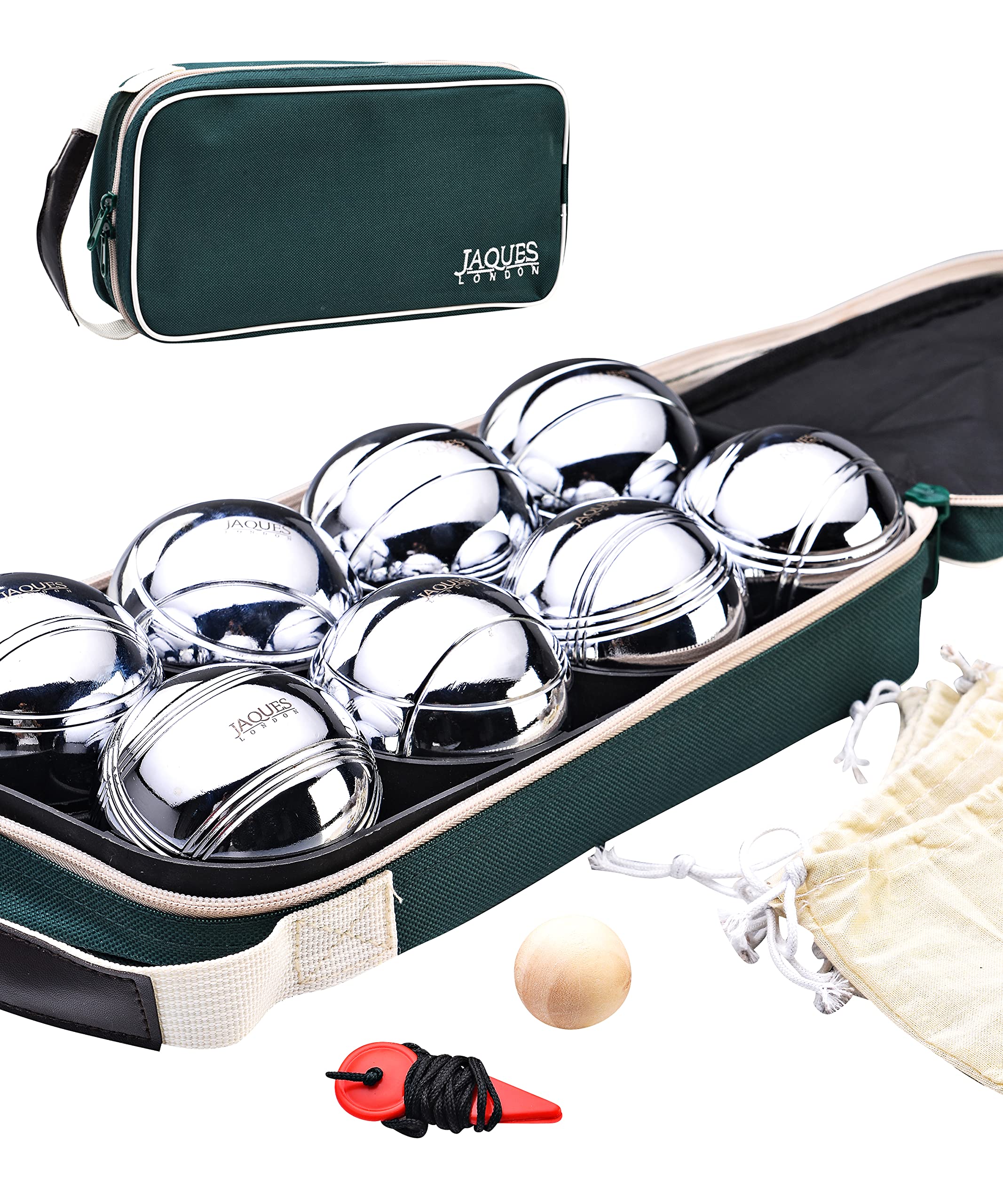 Buy Jaques of London Boules 8 Petanque Set Luxury 8 Boules Set in Zip