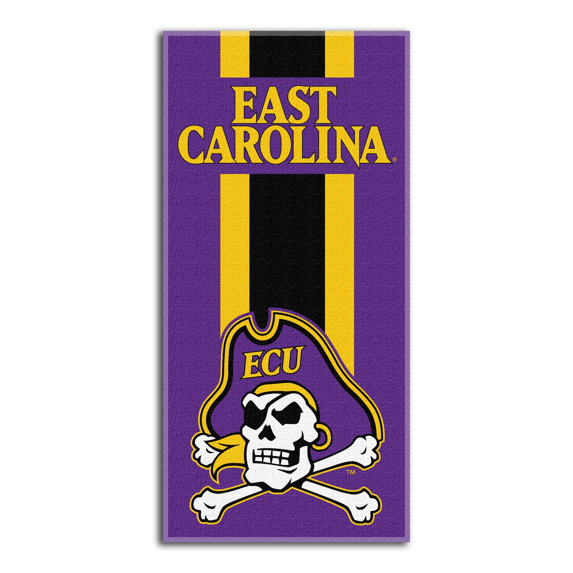 Northwest The Company NCAA East Carolina Pirates Beach Towel, 30" x 60", Zone Read