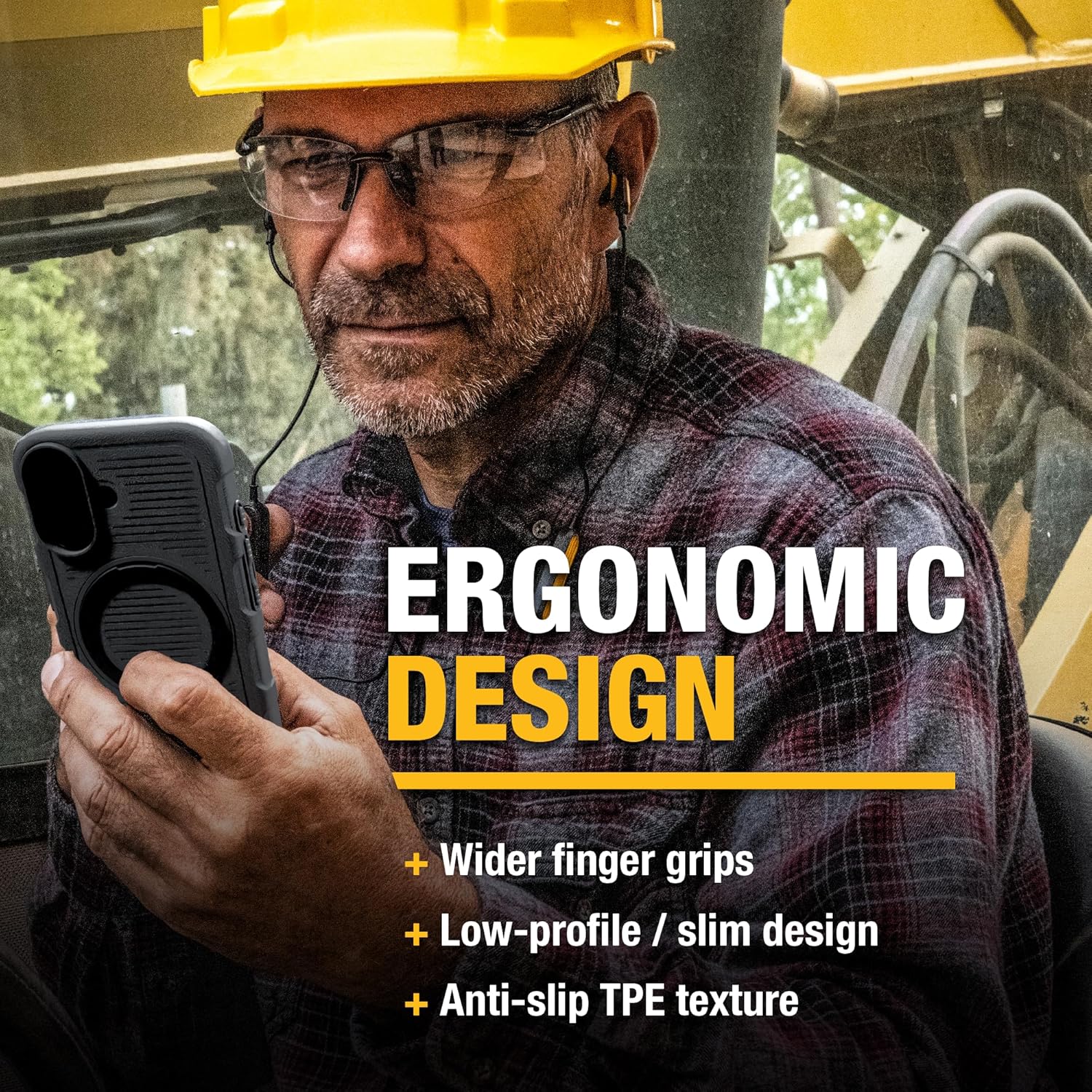 DEWALT 360° Rotatable Magnetic Ring for iPhone 16 Pro Max Case, Heavy Duty Drop Protection Fit for MagSafe w/Stand & Ring Holder, Shockproof Nanobubbles for iPhone 16 Pro Max Phone Case Ostand, Black - Image 8