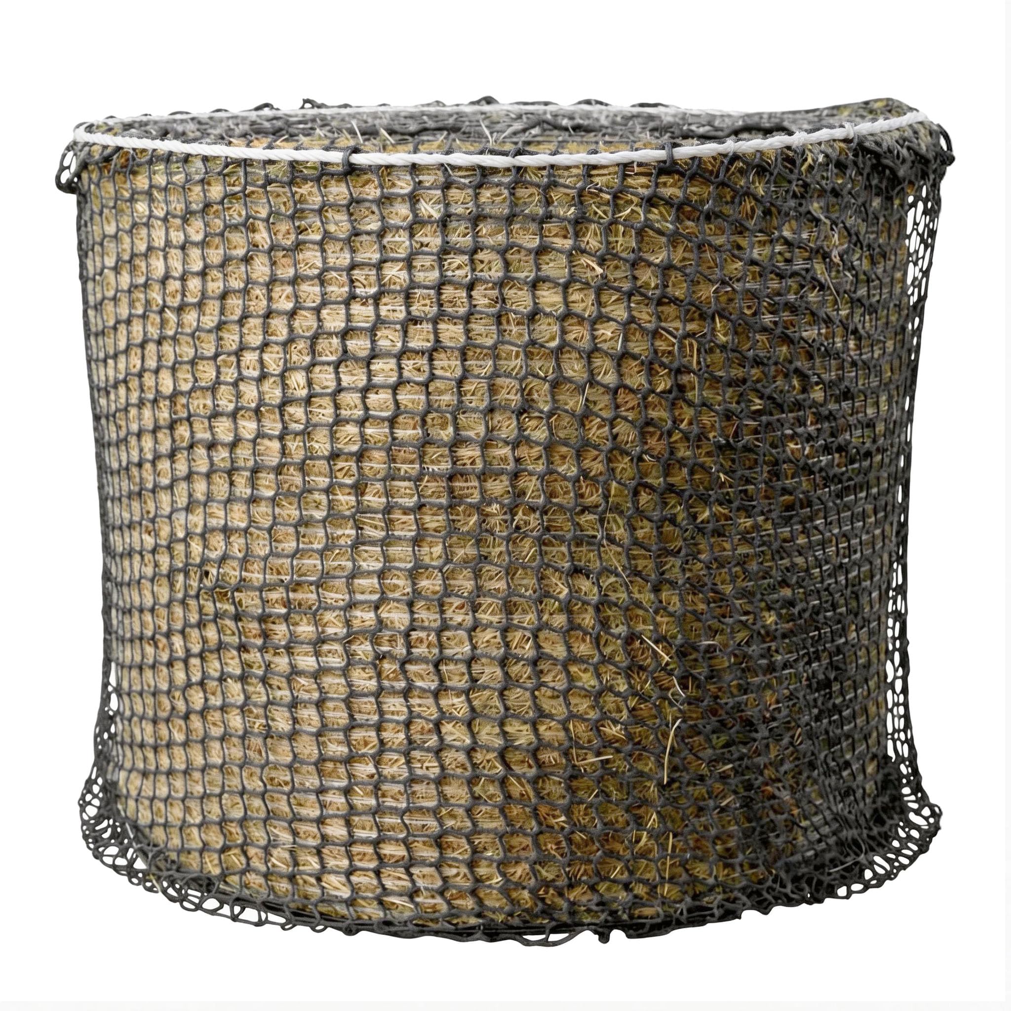 Aisny Grand Filet à Foin pour Chevaux, Filet Foin Botte Ronde Diamètre 180cm Hauteur 180cm Maille 4,5cm x 4,5cm Filet à Foin pour Balles Rondes Râtelier à Foin Fournitures pour Chevaux