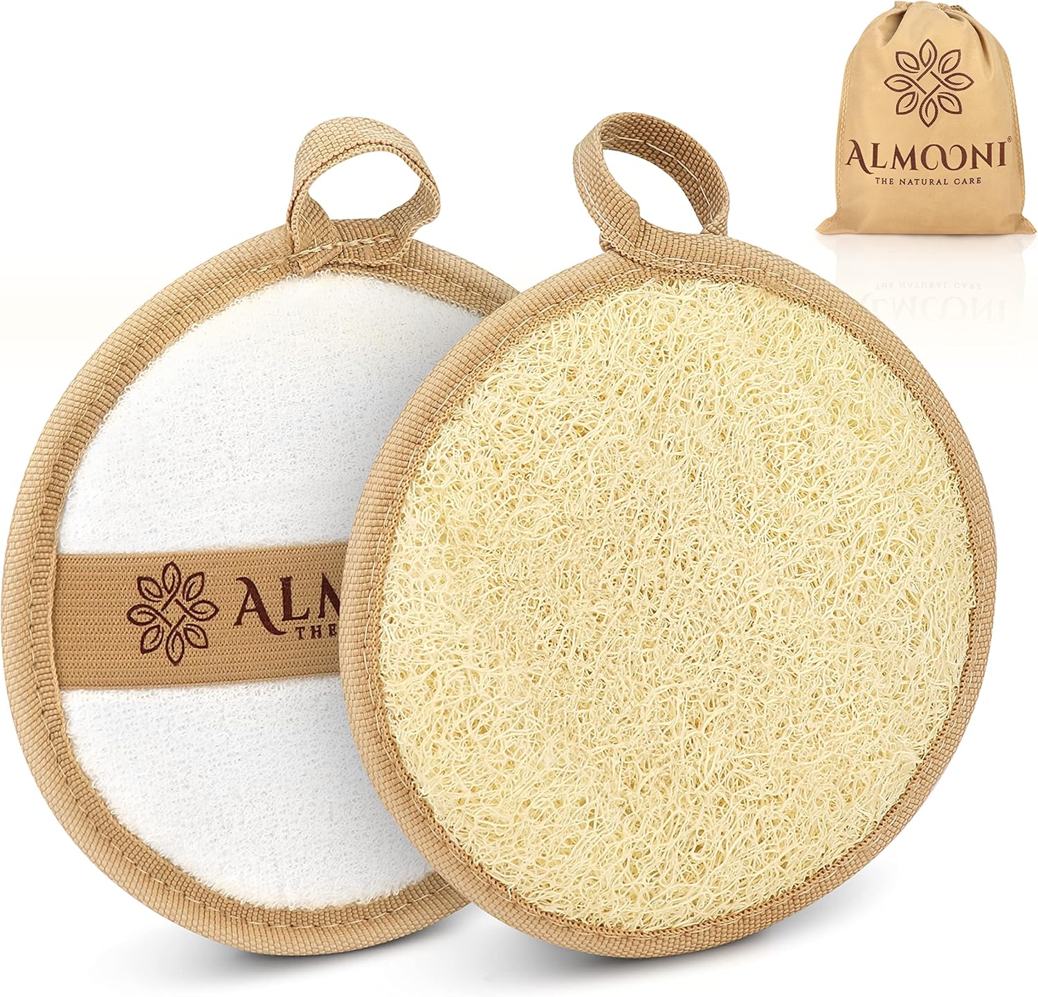 Almooni Premium Egyptian Exfoliating Loofah Pad Body