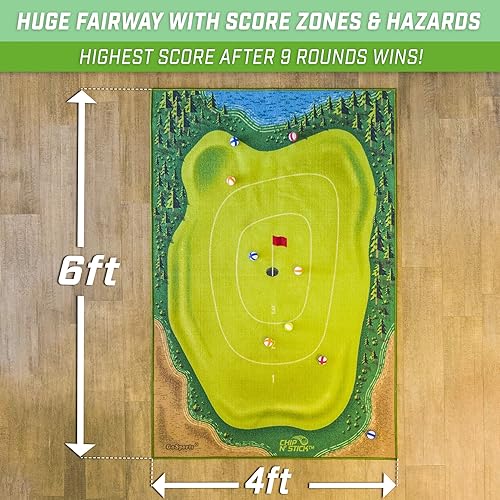 Miniatura 6 de GoSports Chip N' Stick Golf Games with Chip N' Stick Golf Balls - Giant Size Targets with Chipping Mat - Choose Classic, Darts or Islands